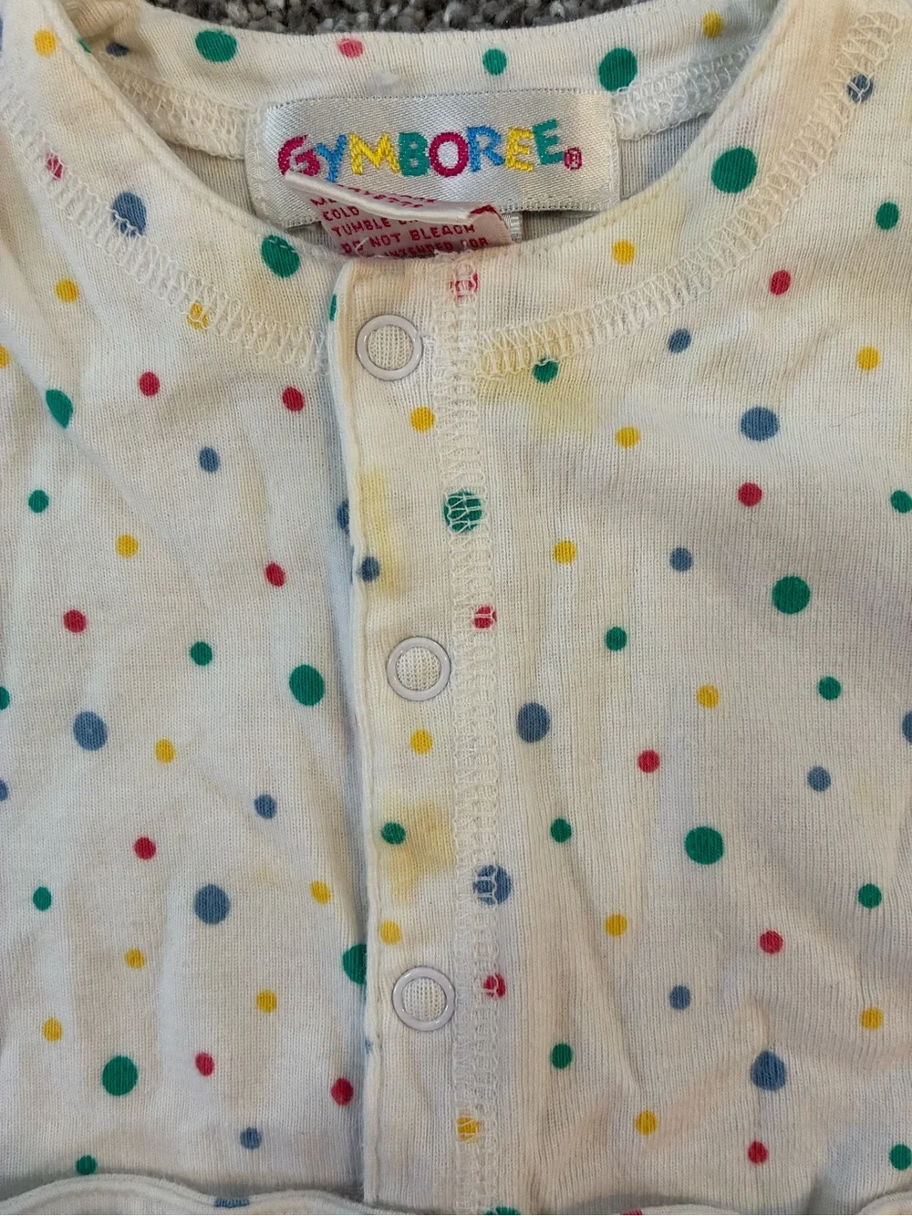 Vintage Gymboree rainbow tag onesie Pack